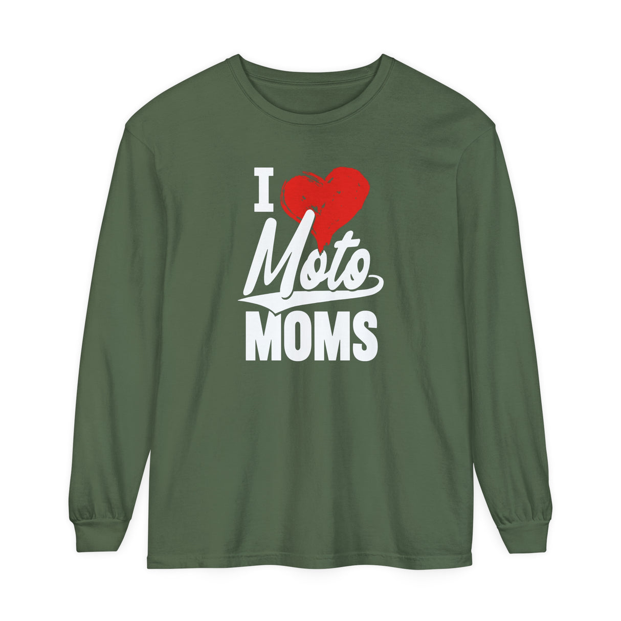 I Heart Moto Moms Long Sleeve