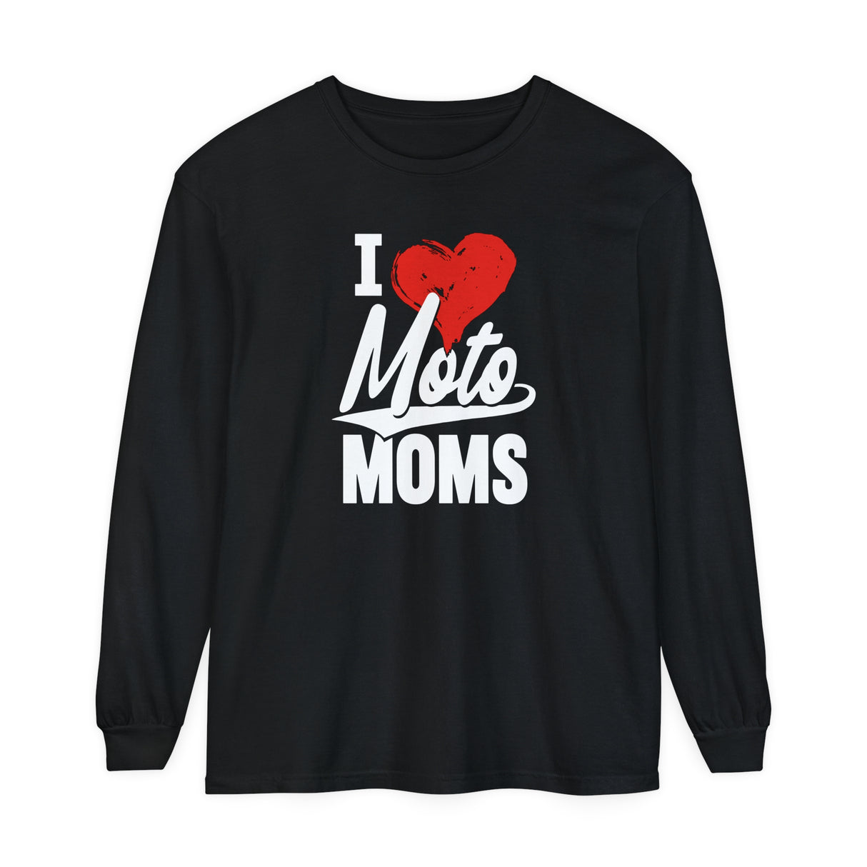 I Heart Moto Moms Long Sleeve