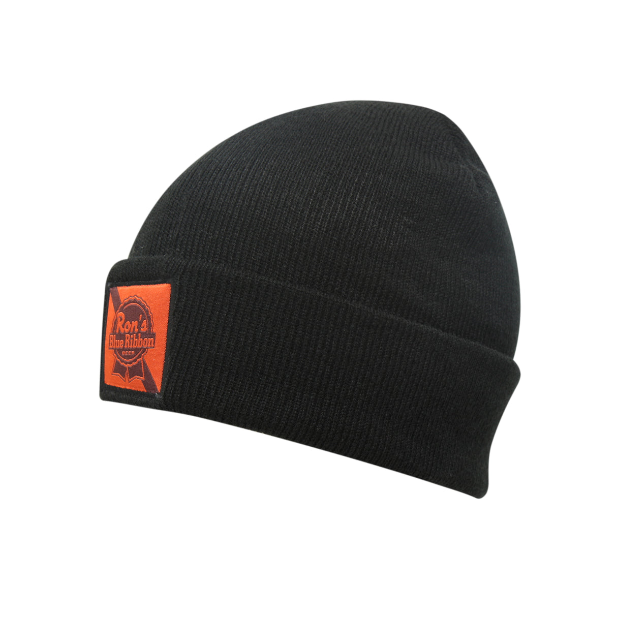 Ron's Blue Ribbon Beer Black Beanie