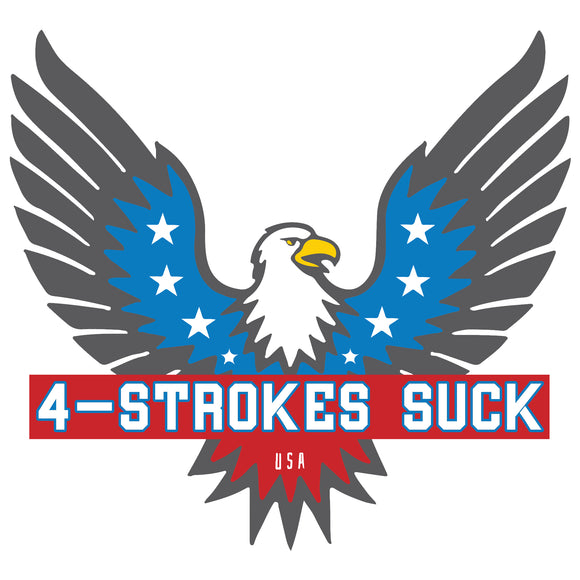 Screamin Eagle 4-Strokes Suck Bird Sticker, ,