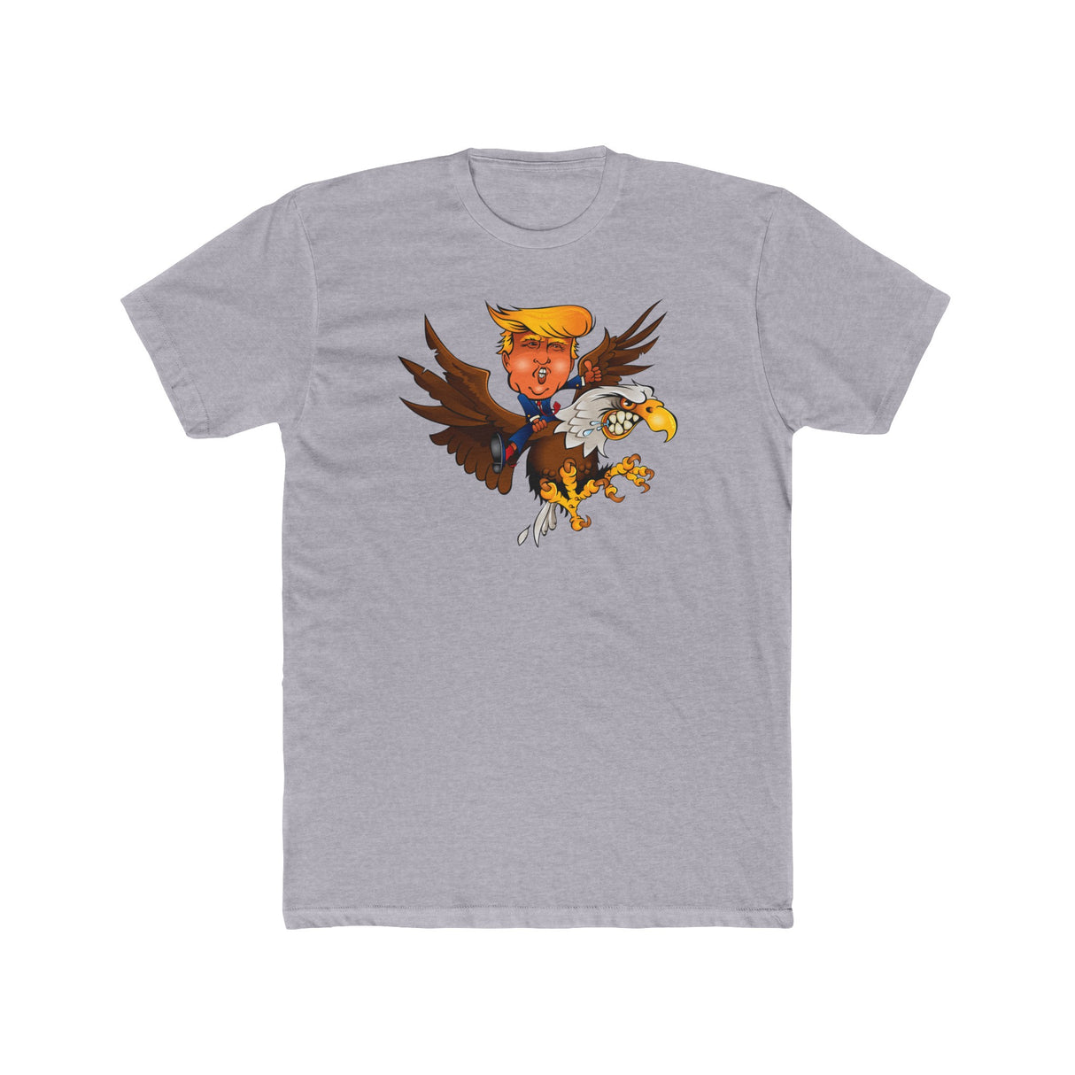 Trump Riding on a Sreamin Eagle Shirt