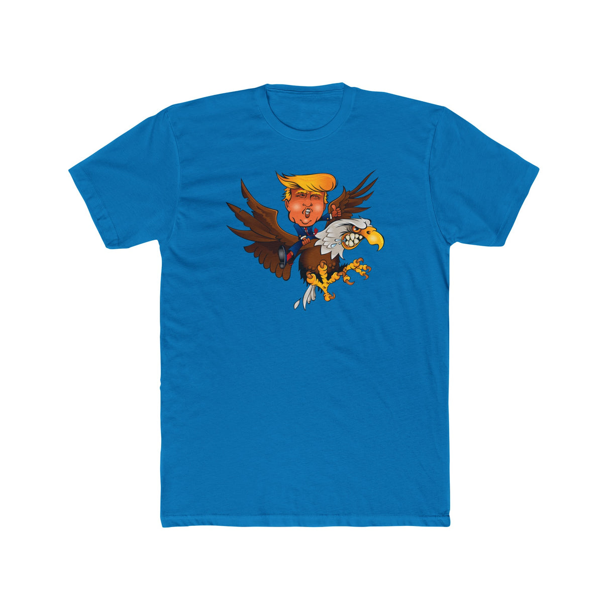 Trump Riding on a Sreamin Eagle Shirt