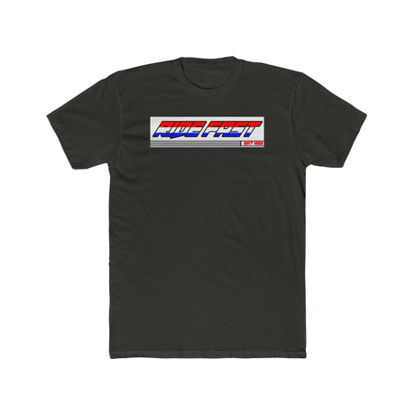 "Ride Fast, Eat Ass" T-Shirt from Ronnie Mac's collection, featuring bold slogan on the front, perfect for rebellious and adventurous spirits.