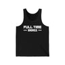 Black tank top featuring bold "FULL TIME BAD ASS" text, perfect for showcasing a dominant lifestyle and attitude.