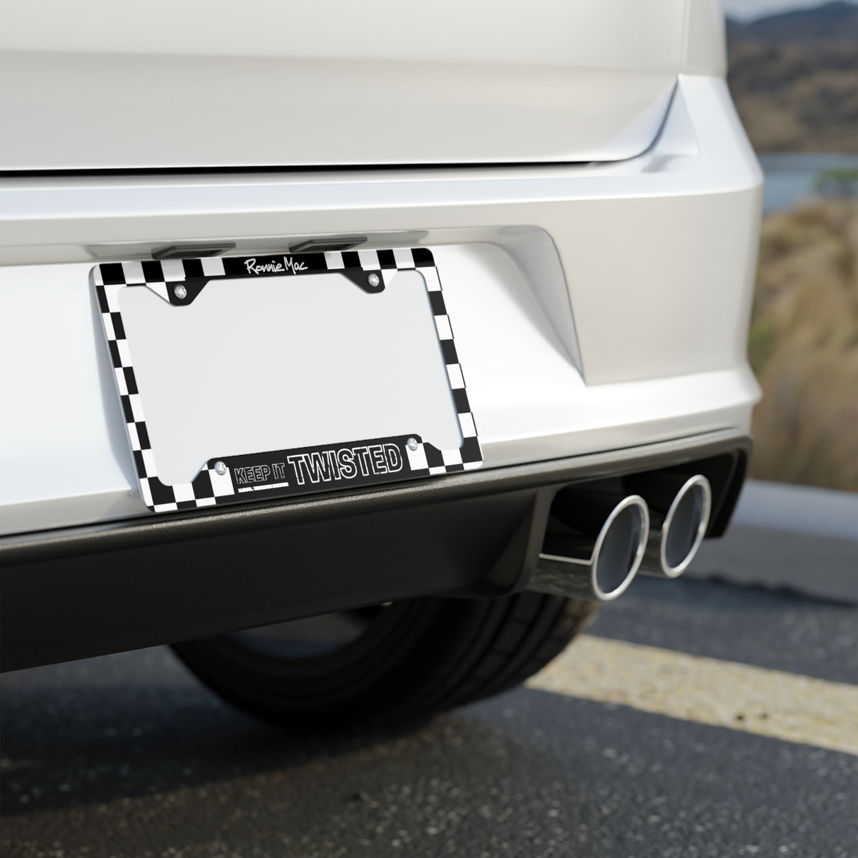 Keep It Twisted Metal License Plate Frame, Size: 12.3" x 6.5", Finish: Glossy