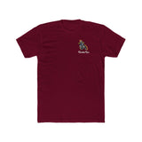 Burgundy Ghost Rider Ronnie Mac shirt featuring a fiery skeleton design.