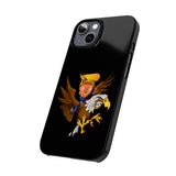 Trump Riding on a Sreamin Eagle Slim Phone Cases