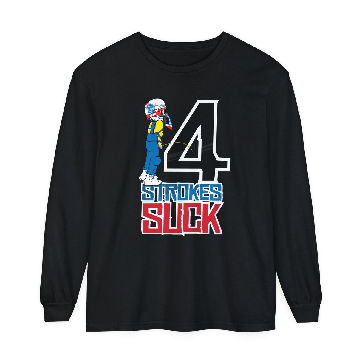 4-Strokes Suck Character Long Sleeve