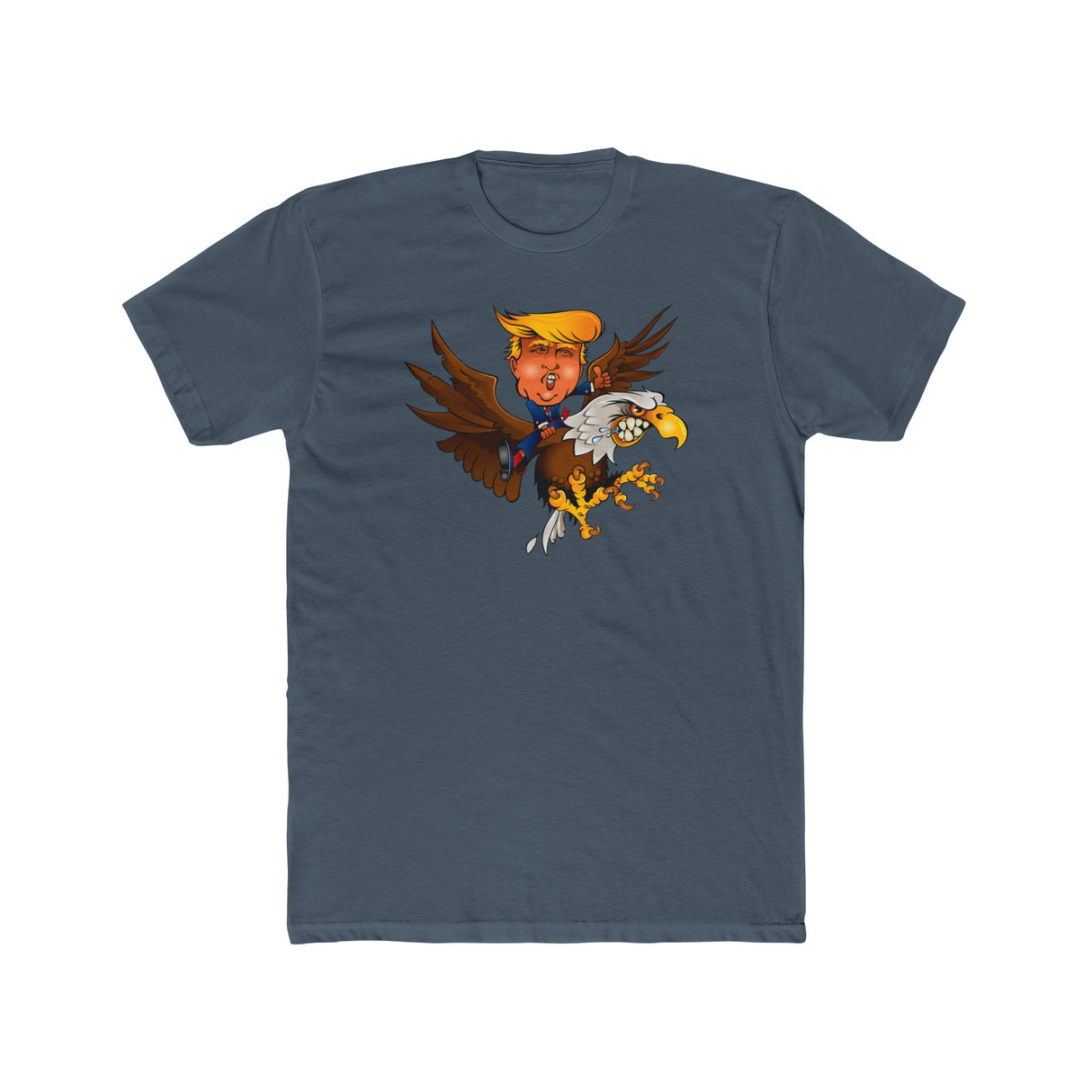 Trump Riding on a Sreamin Eagle Shirt