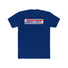 Blue "Ride Fast" T-Shirt from Ronnie Mac’s collection showcasing a bold rebellious slogan on the front.