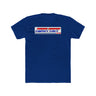 Blue "Ride Fast" T-Shirt from Ronnie Mac’s collection showcasing a bold rebellious slogan on the front.