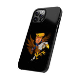 Trump Riding on a Sreamin Eagle Slim Phone Cases