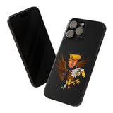 Trump Riding on a Sreamin Eagle Slim Phone Cases