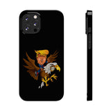 Trump Riding on a Sreamin Eagle Slim Phone Cases