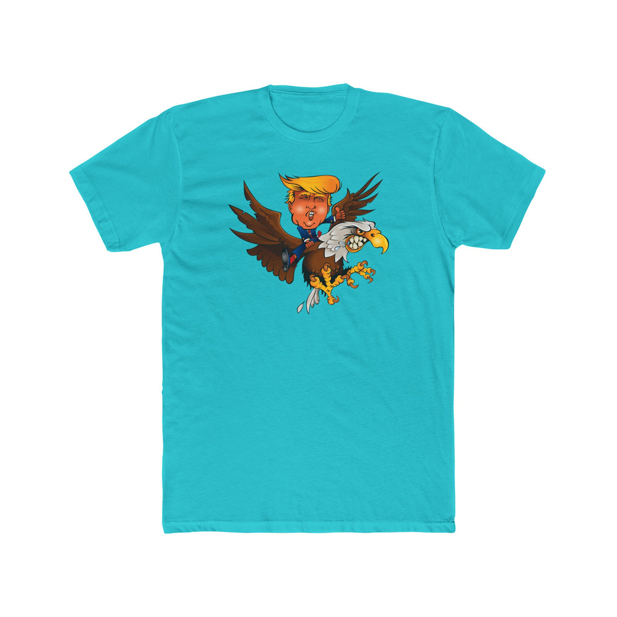 Trump Riding on a Sreamin Eagle Shirt