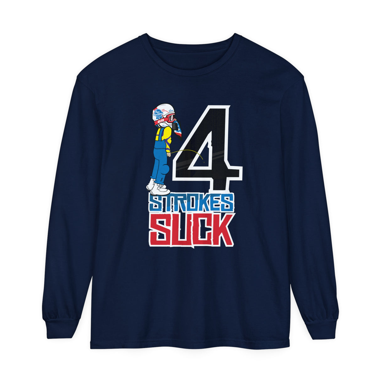 4-Strokes Suck Character Long Sleeve