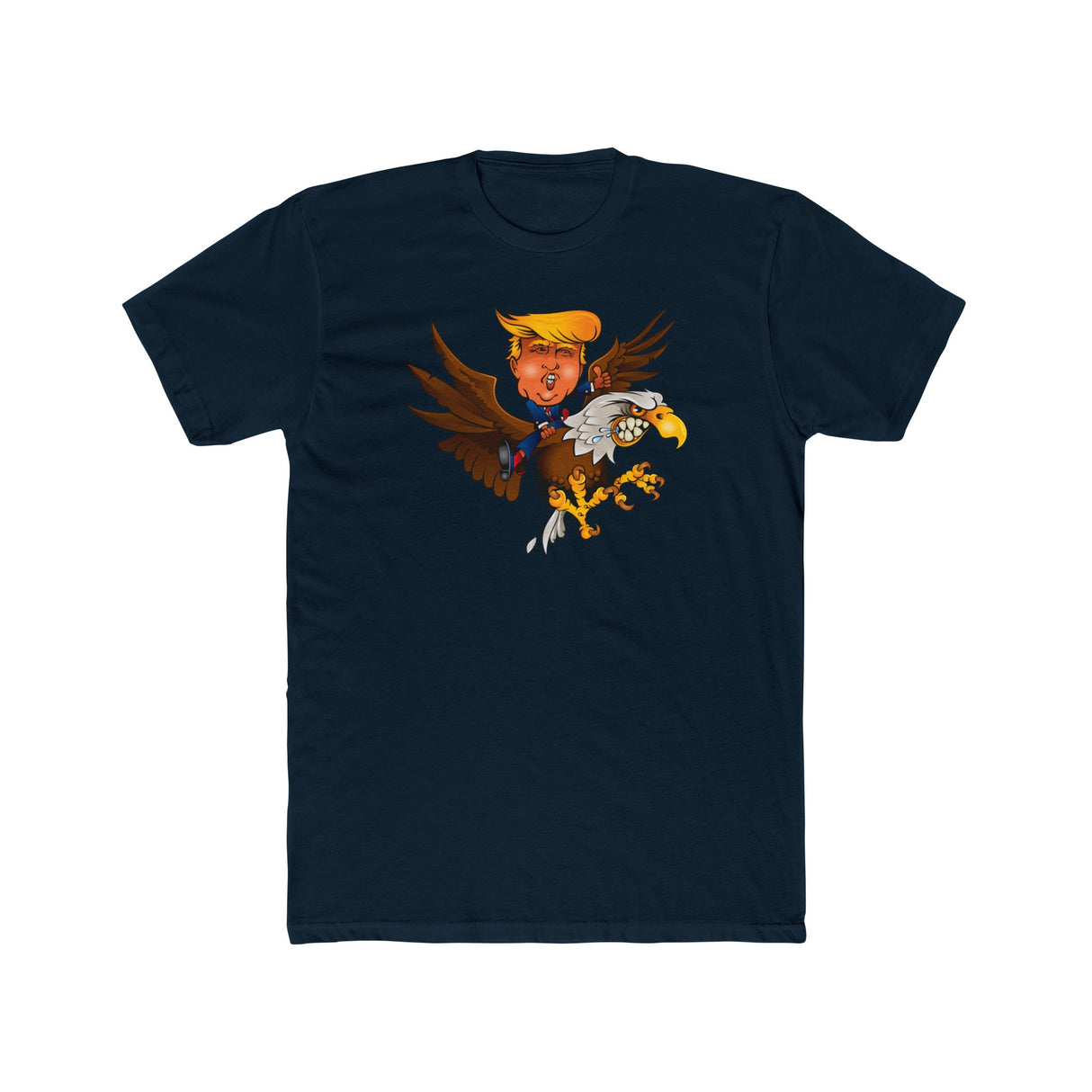 Trump Riding on a Sreamin Eagle Shirt