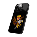 Trump Riding on a Sreamin Eagle Slim Phone Cases
