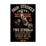 "Ronnie Mac 2-Strokes Move the Soul Poster - Epic Design Tribute to 2-Stroke Dirt Bikes"
