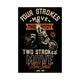 "Ronnie Mac 2-Strokes Move the Soul Poster - Epic Design Tribute to 2-Stroke Dirt Bikes"