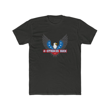 4-Strokes Suck Screamin Eagle Bird Shirt featuring an eagle graphic and bold colors on a black t-shirt.