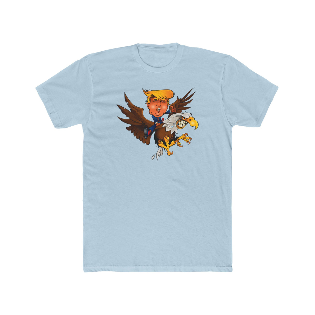 Trump Riding on a Sreamin Eagle Shirt