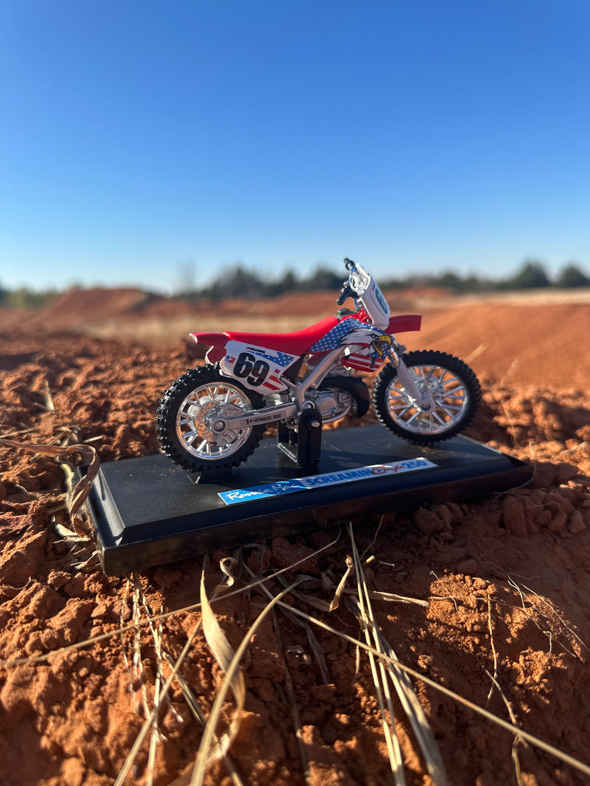 Screamin Eagle 250 Replica Collectible Dirt Bike