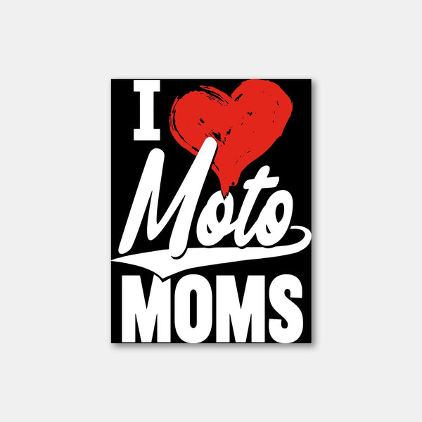 I Heart Moto Moms Dirt Bike Sticker