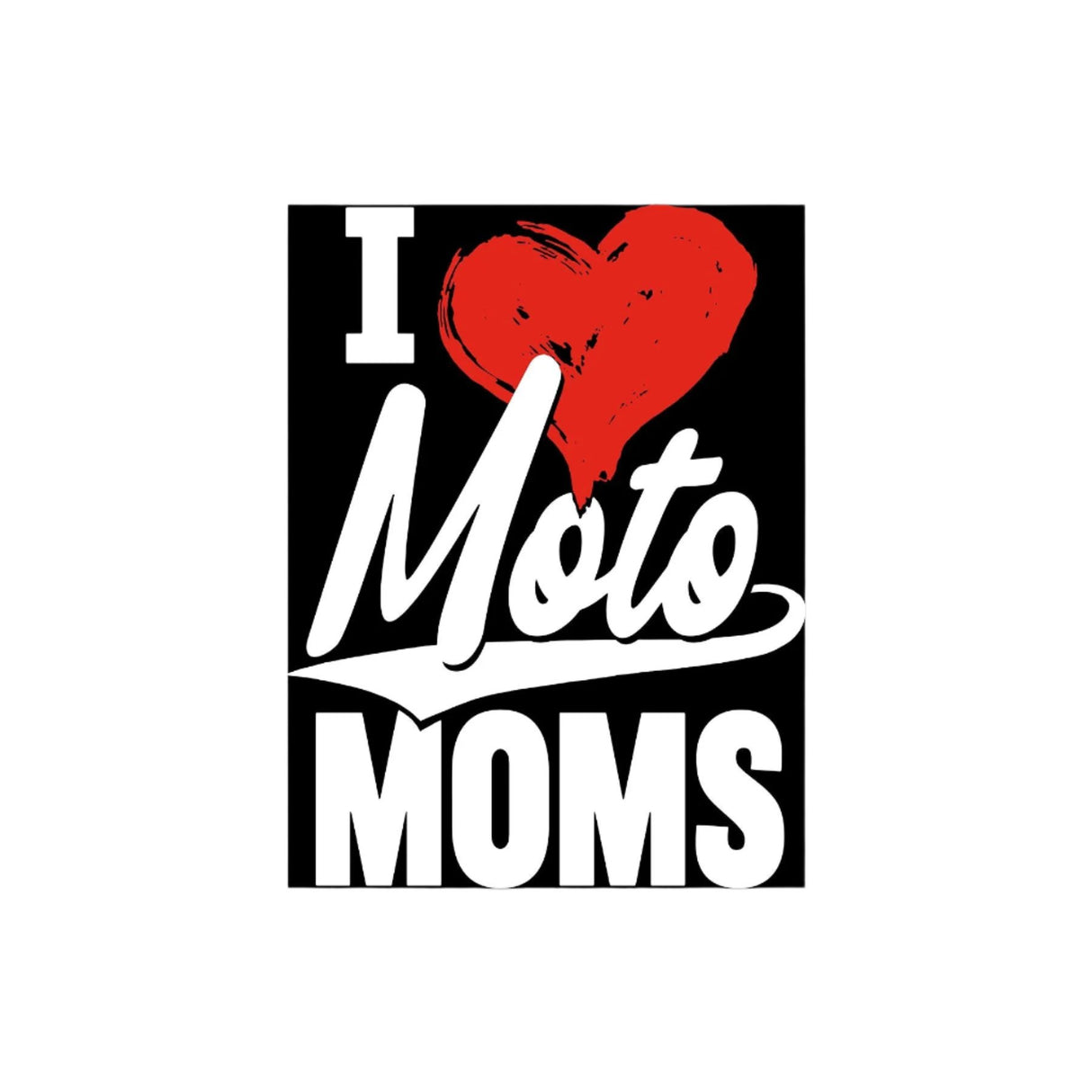 I Heart Moto Moms Dirt Bike Sticker