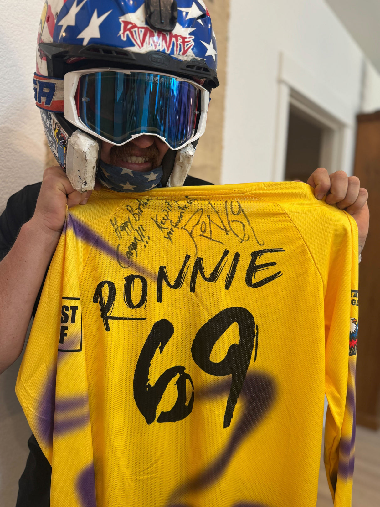 Personalized (Signed) Autograph Ronnie Mac Crossbones Jersey