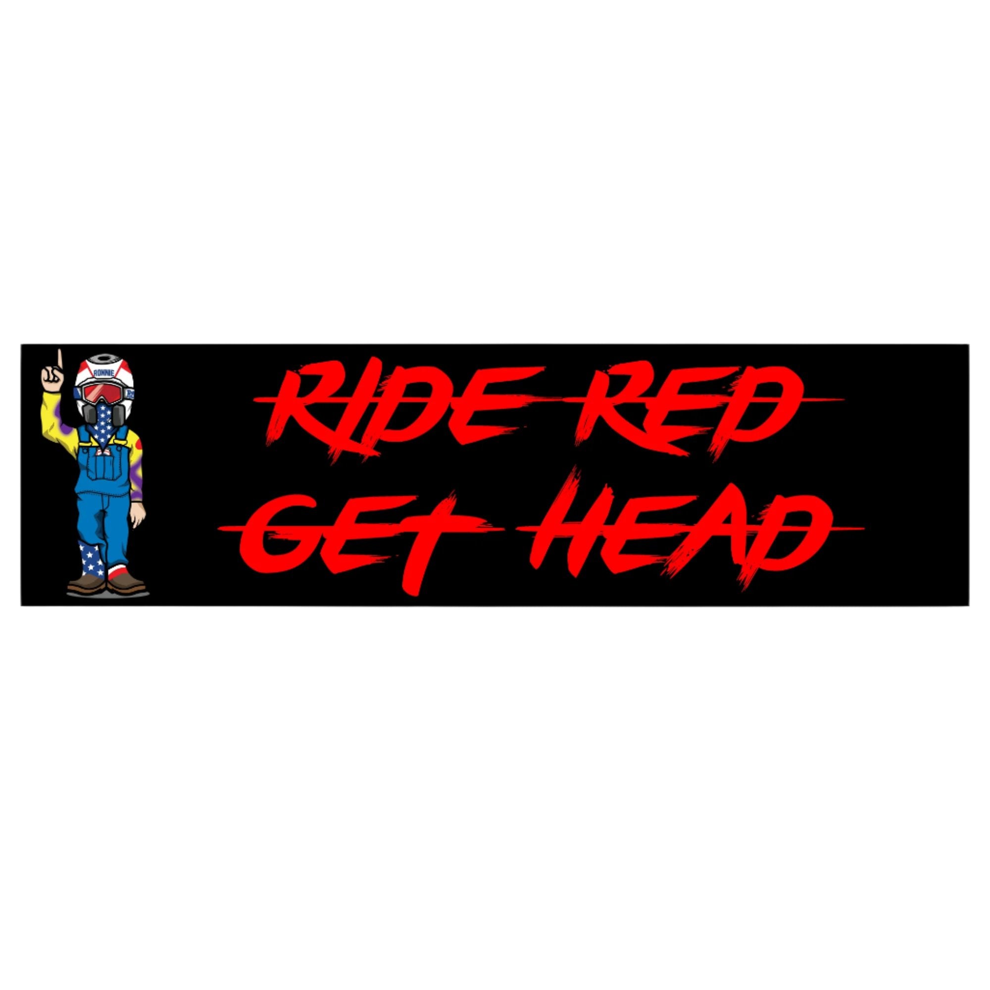 Ride Red Bumper by RonnieMac - Moto Glory Awaits!