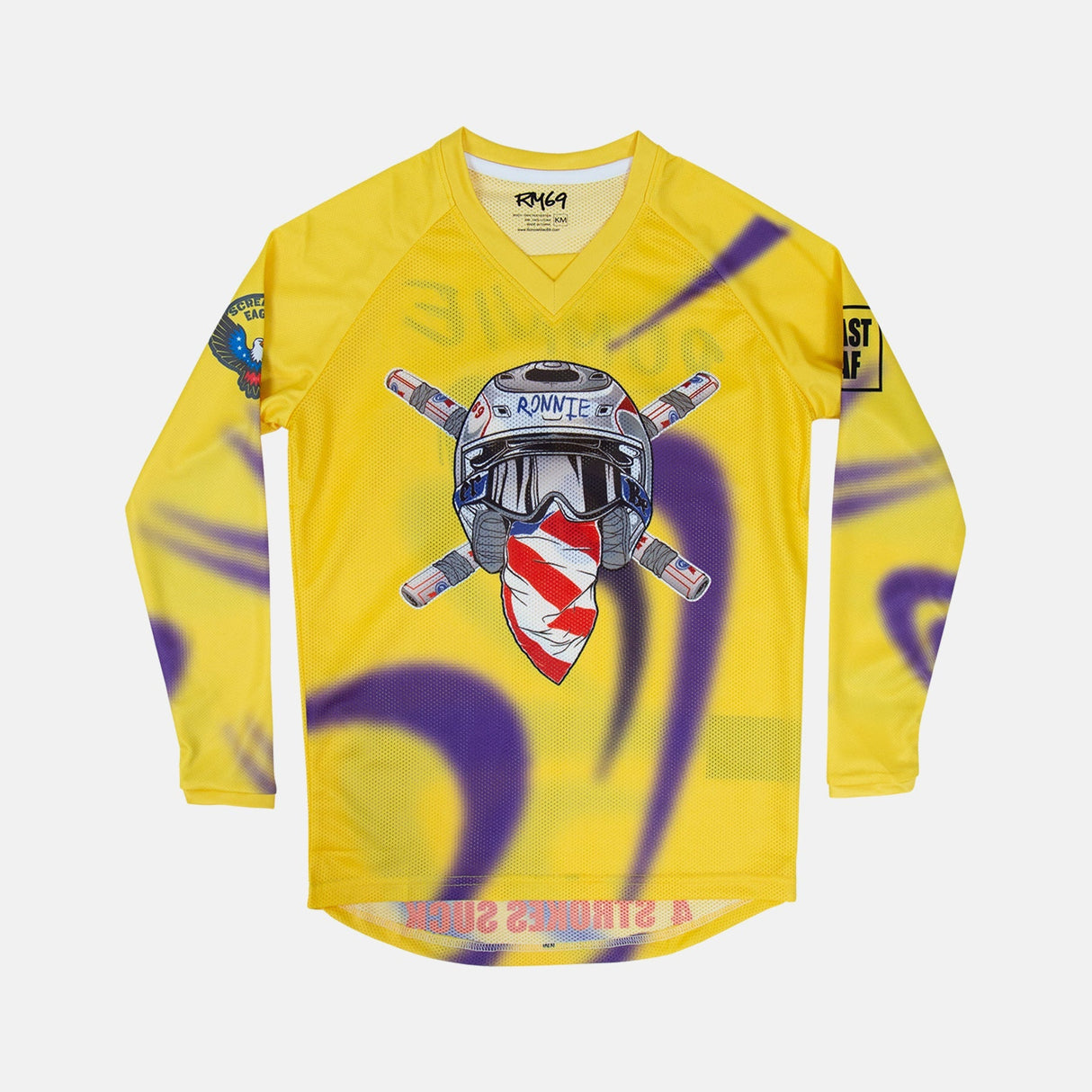 Personalized (Signed) Autograph Ronnie Mac Crossbones Jersey, Size: Youth Small,