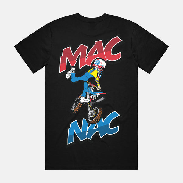 RonnieMac Mac Nak Black Dirt Bike Shirt - Back