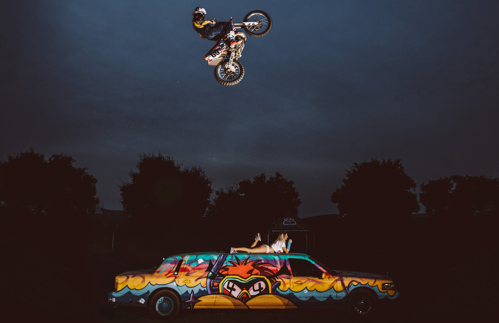 RonnieMac jumping over a limo