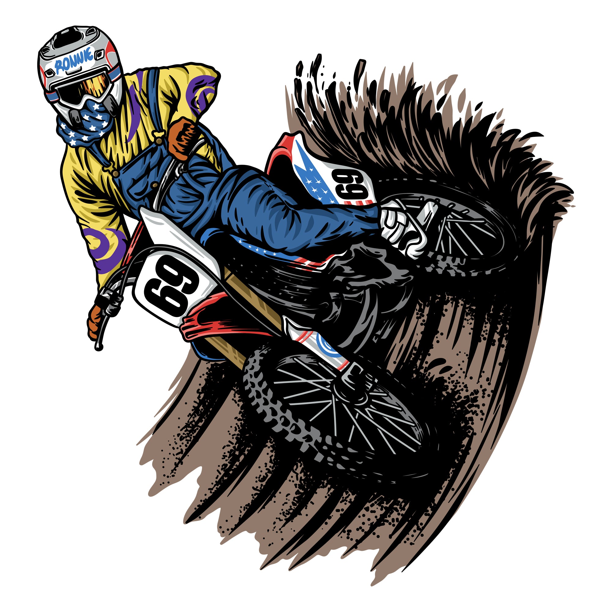 RonnieMac Berm Blast Sticker – Extreme Dirt Bike Style!