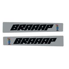 BRAAAP Character Swingarm Dirt Bike Decals