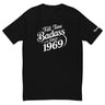 Full-time Badass Since 1969 black t-shirt for moto enthusiasts by Ronnie Mac.