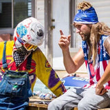 Blue Beer Ribbon Goggles