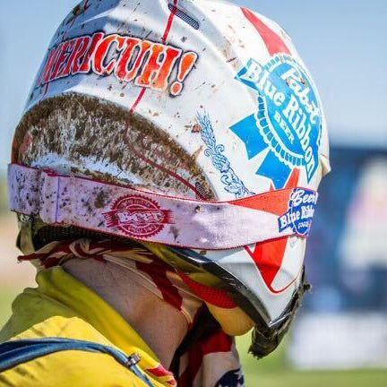 Blue Beer Ribbon Goggles