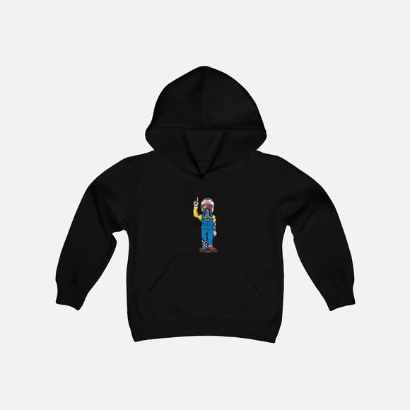 Youth - Character Hoodie, Color: Black, Size: Youth Small