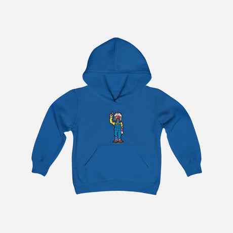 Youth - Character Hoodie, Color: Royal, Size: Youth Small