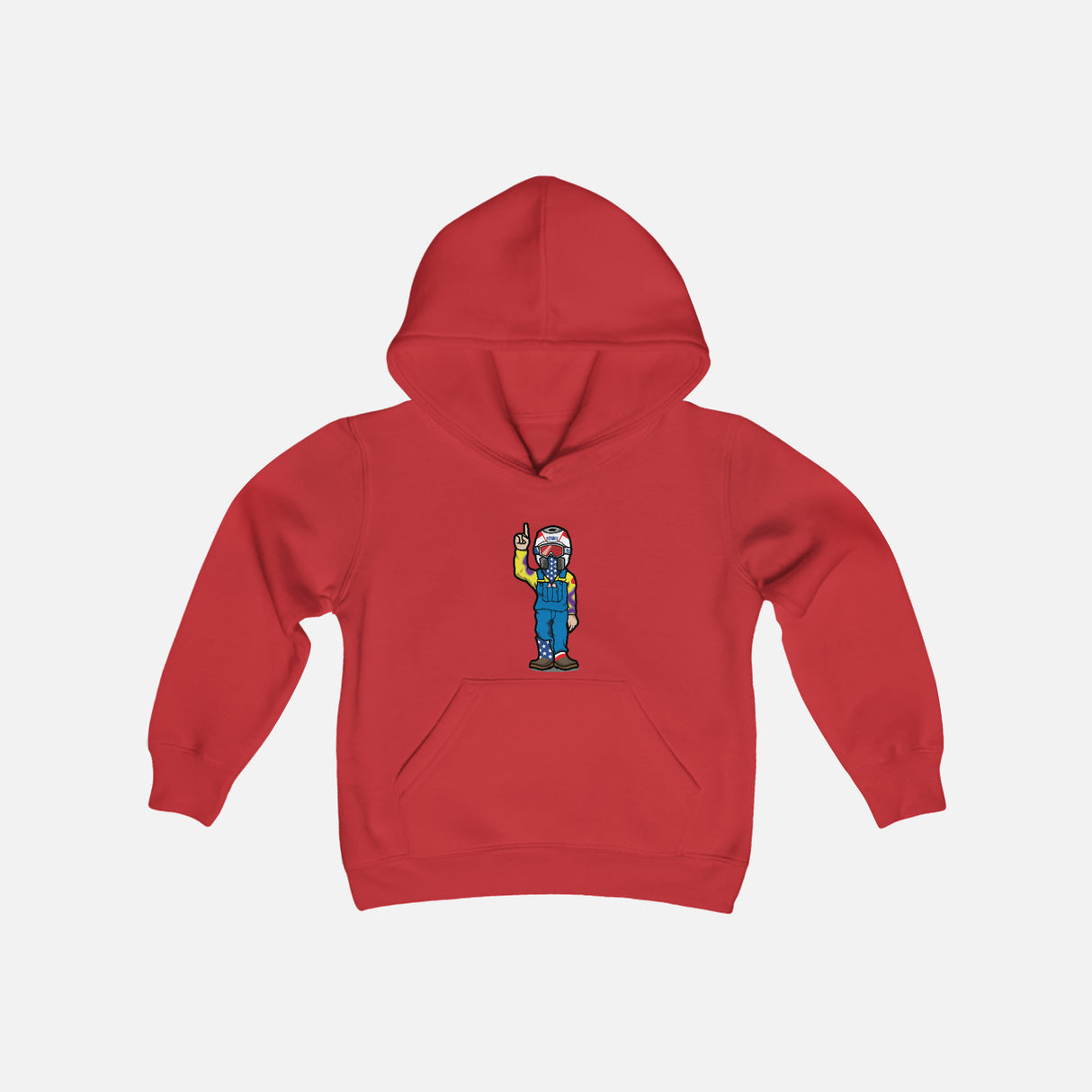 Youth - Character Hoodie, Color: Red, Size: Youth Small