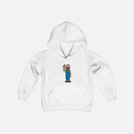 Youth - Character Hoodie, Color: White, Size: Youth Small