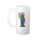 Character Frosted Glass Beer Mug