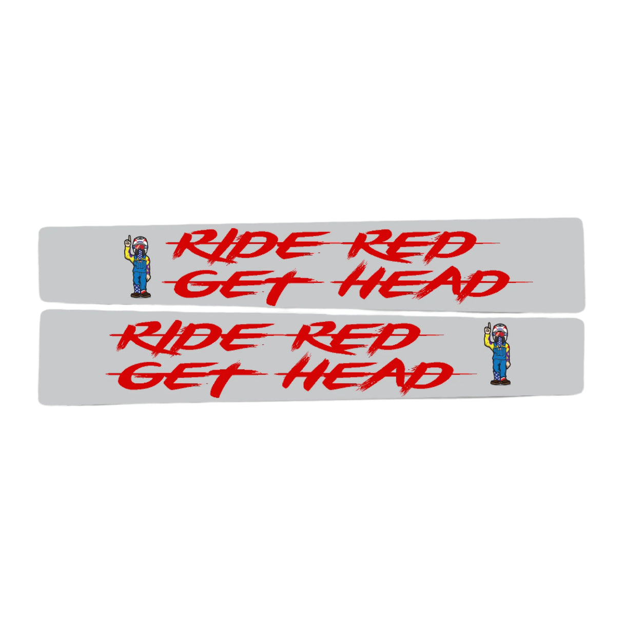 Ride Red Get Head Swingarm Decal