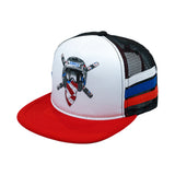 Crossbones Red, White, and Blue Signature Trucker Hat