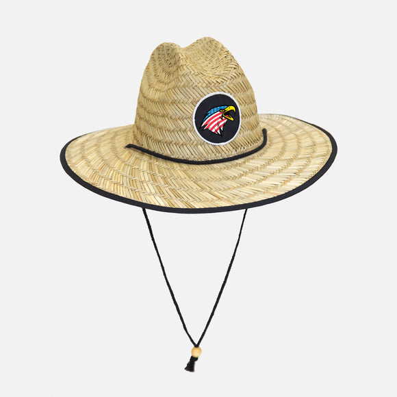 Merica Screamin Eagle Straw Hat  - Front