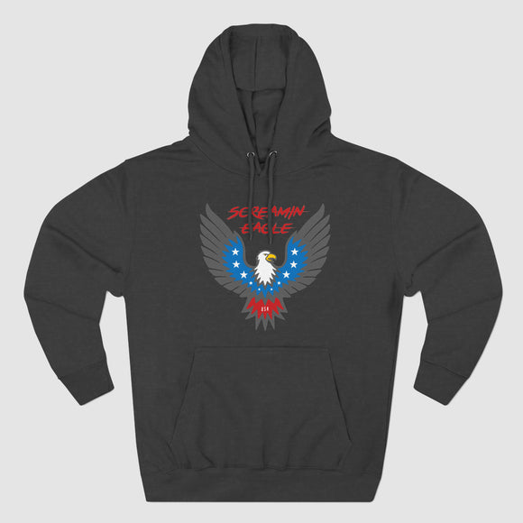 Screamin Eagle Bird Moto Hoodie, Color: Charcoal Heather, Size: XS