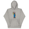 Grey character hoodie with unique RonnieMac design for standout style and attention on Tunder.