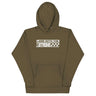 Lead with the 2-Stroke Hoodie by Ronnie Mac in olive green with bold, eye-catching design